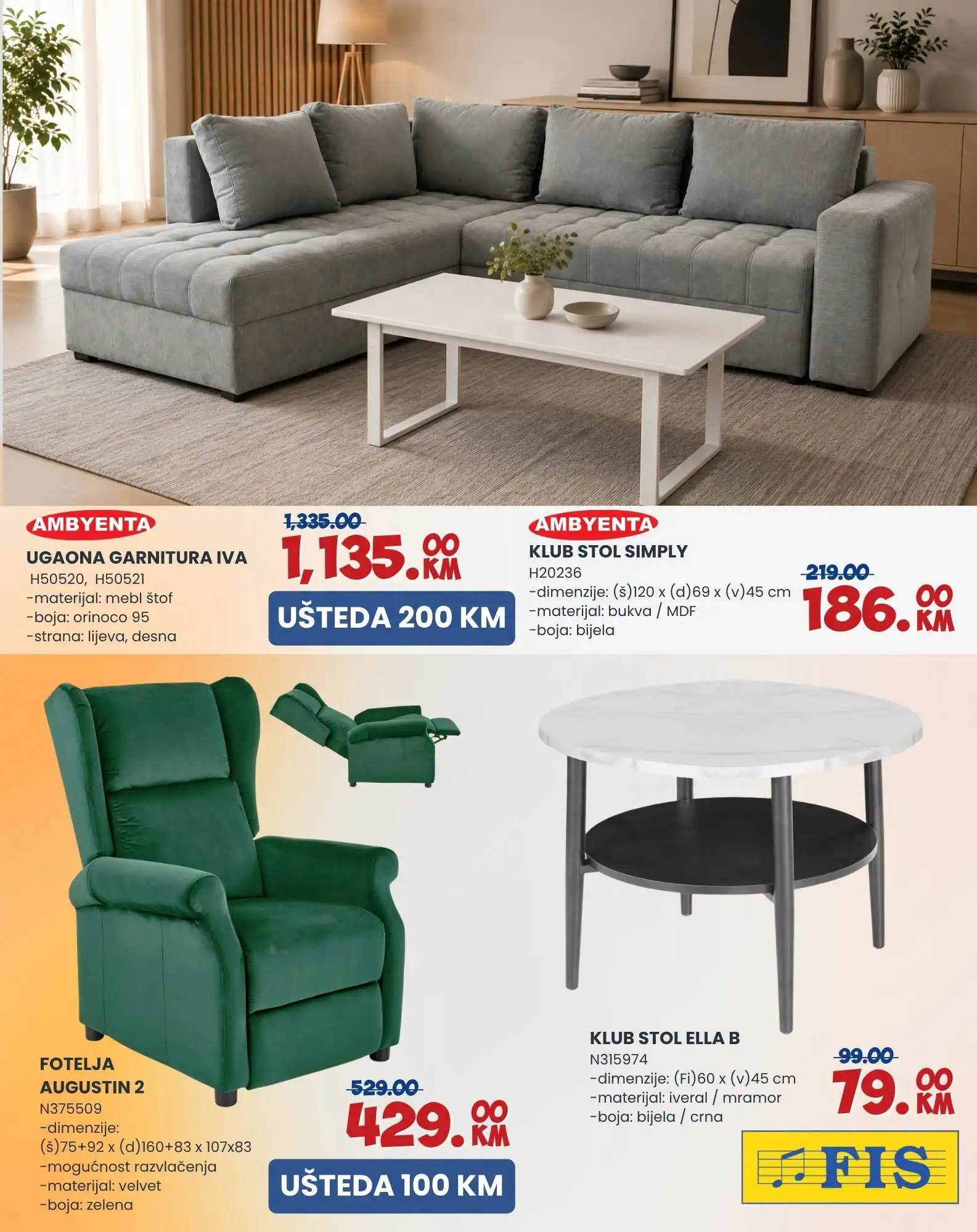 Fis katalog NAMJEŠTAJ - Super cijene za uređenje doma | 7-27.9.2026. - str. 5