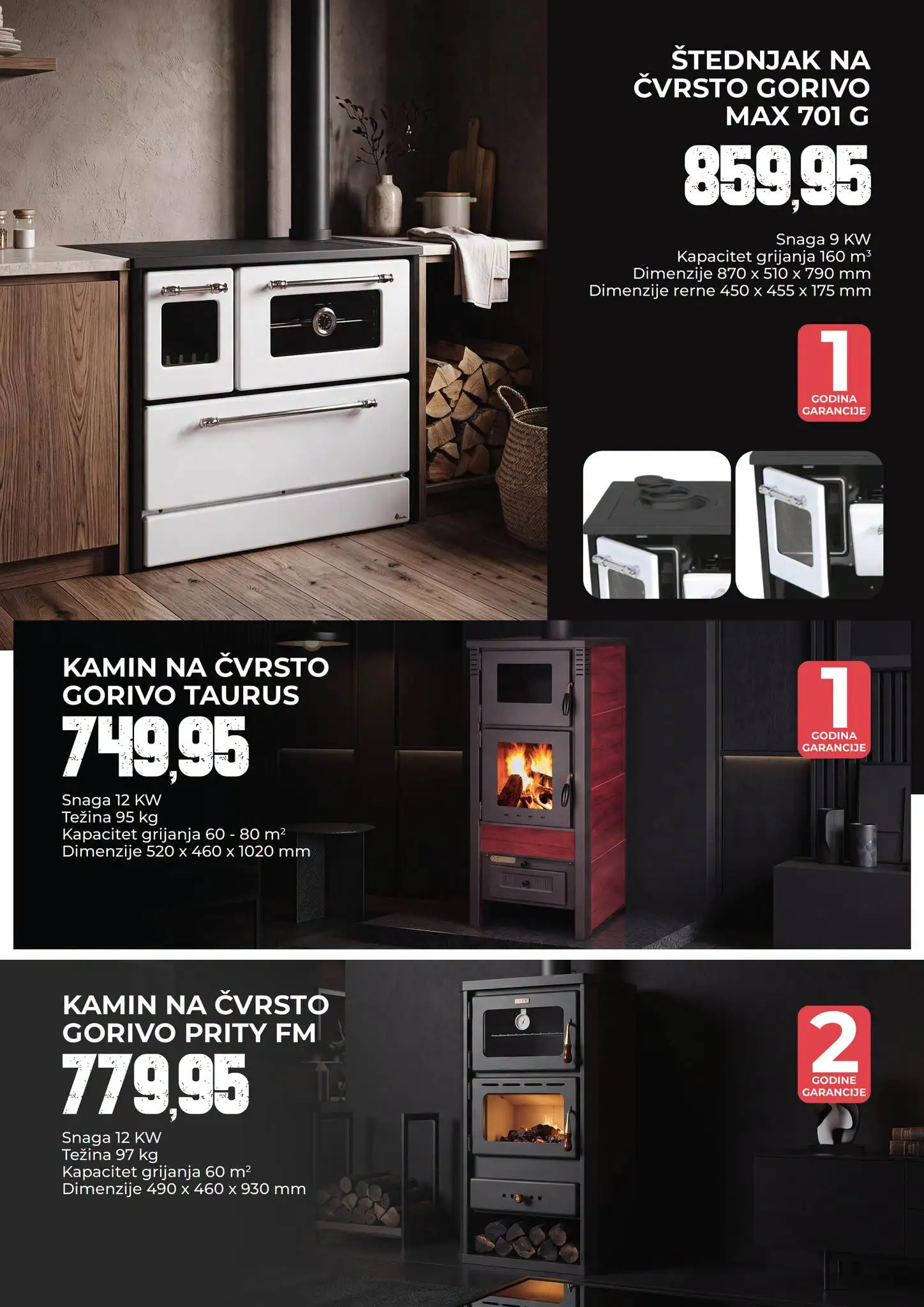 Bingo katalog Utopli dom: Kamini, grijalice i štednjaci 28.9-11.10.2026. - str. 3