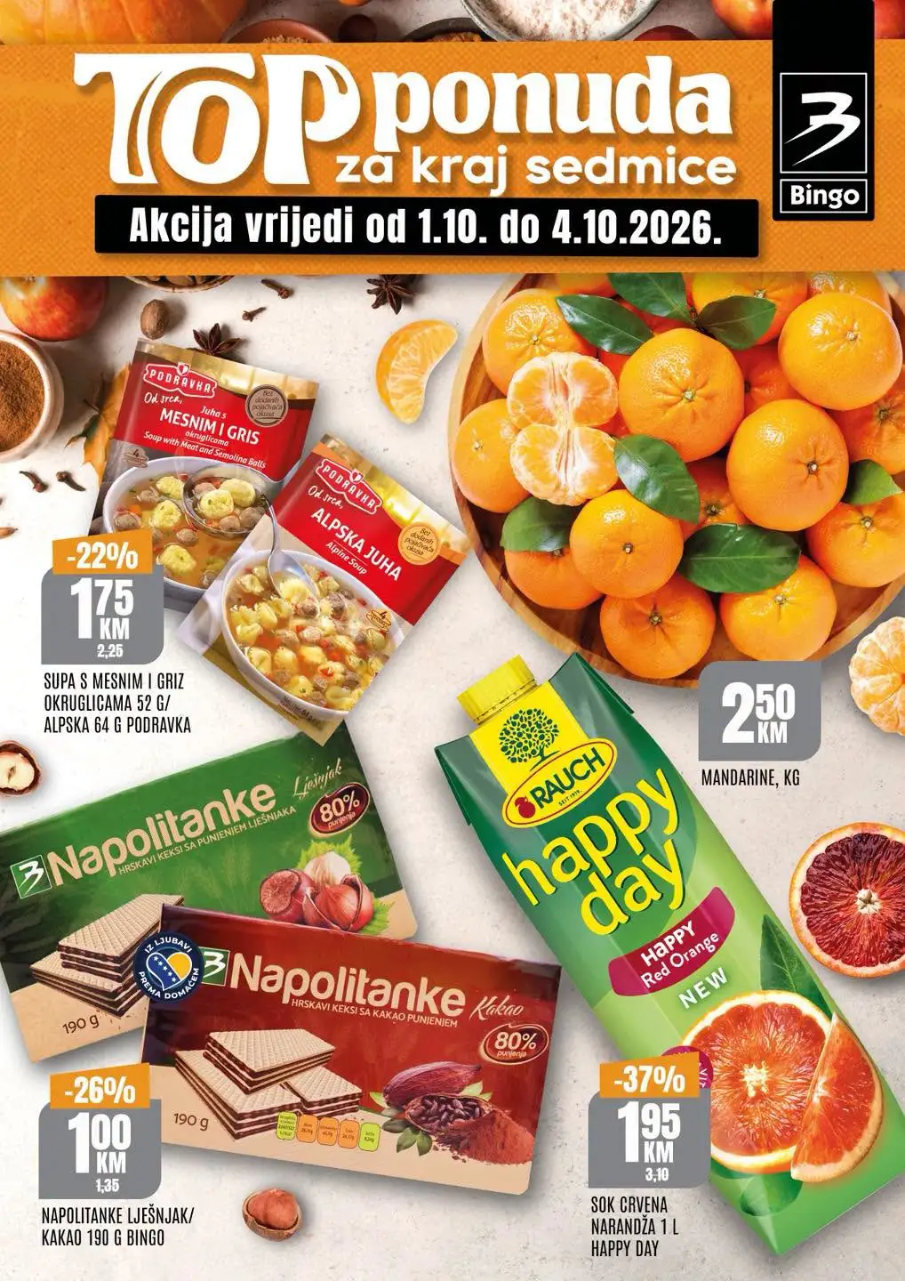 Bingo vikend akcija 1-4.10.2026. - str. 1
