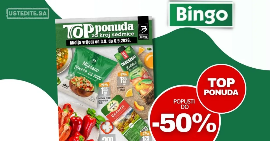 Bingo vikend akcija 3-6.9.2026.