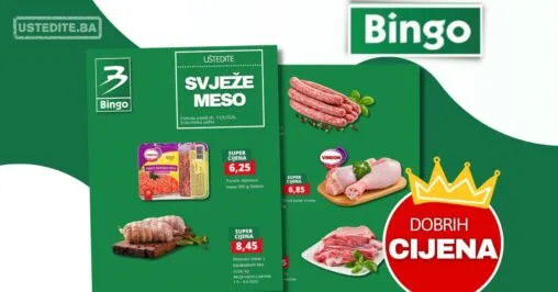 Bingo akcija MESNICA - sniženje do 13.9.2026.