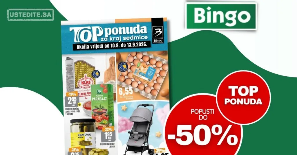 Bingo vikend akcija 10-13.9.2026.