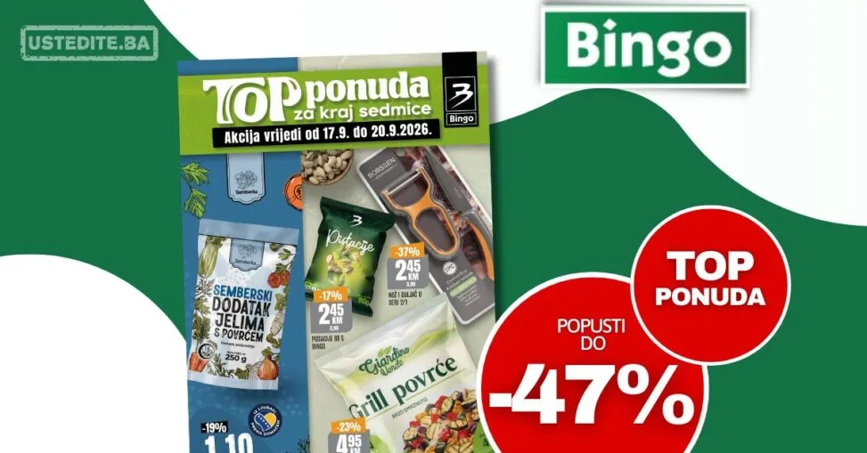 Bingo vikend akcija 17-20.9.2026.
