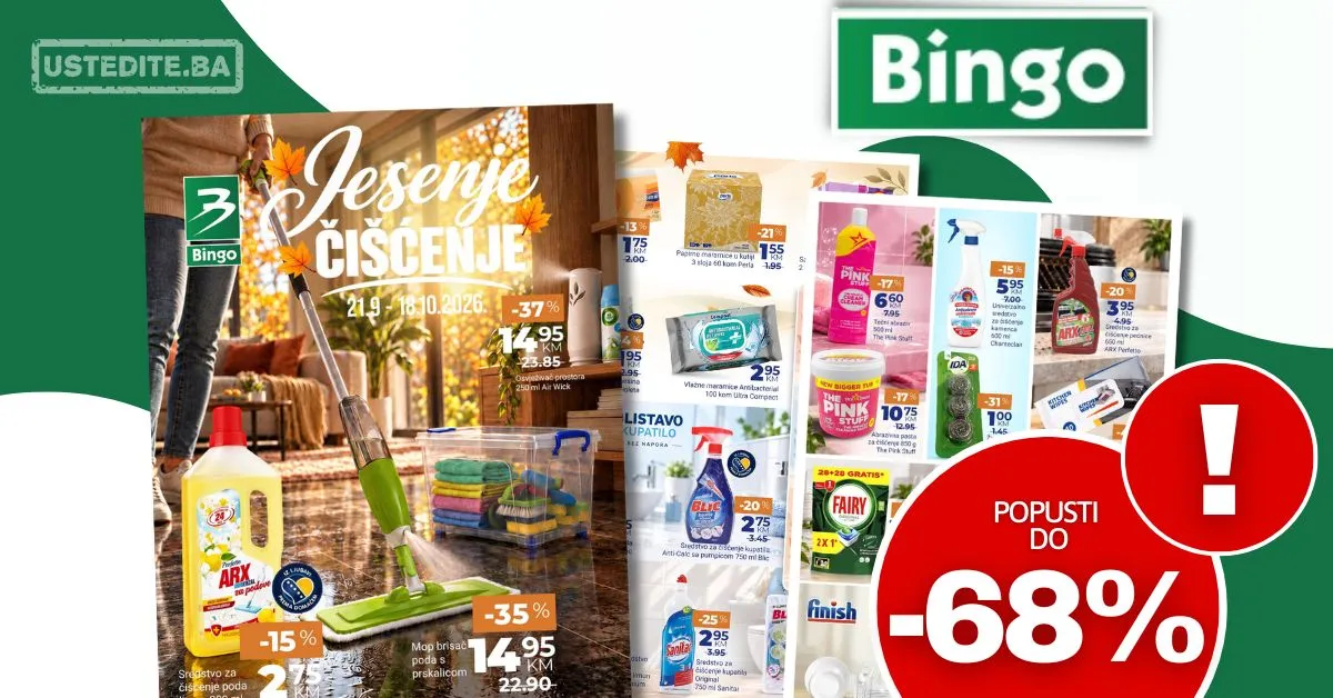 Bingo katalog JESENJE ČIŠĆENJE 21.9-18.10.2026.