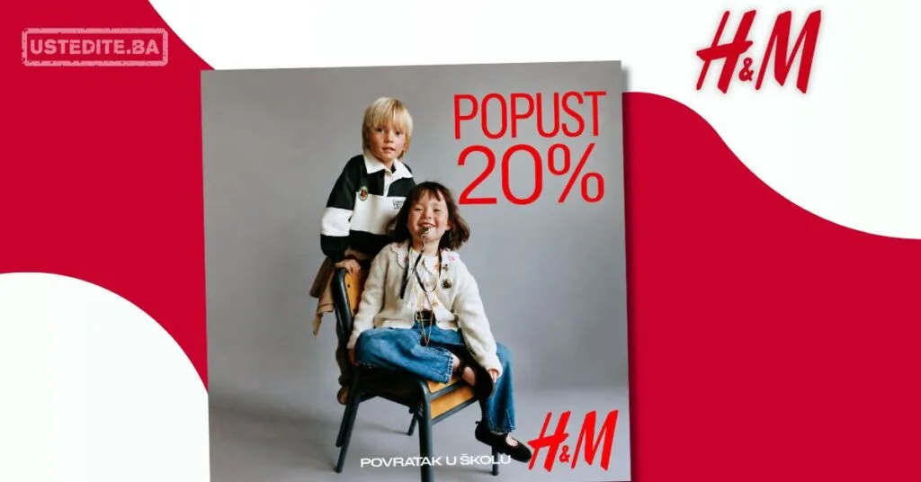 H&M POPUST -20% na dječji asortiman za kupovinu iznad 60 KM 10–13.9.2026. - str. 3