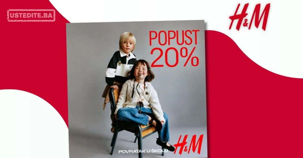 H&M POPUST -20% na dječji asortiman za kupovinu iznad 60 KM 10–13.9.2026. - str. 3
