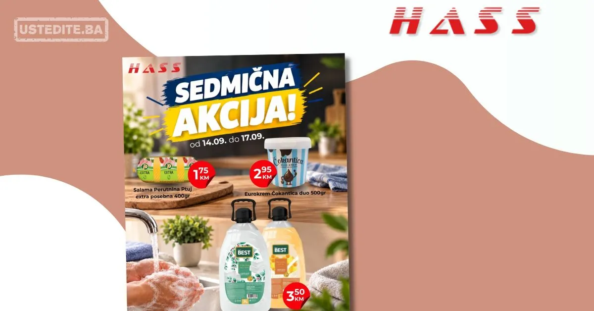 Hass komerc Zenica SEDMIČNA AKCIJA 14-17.9.2026.