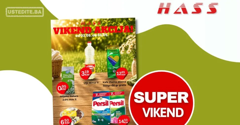 Hass komerc vikend akcija 3-6.9.2026.