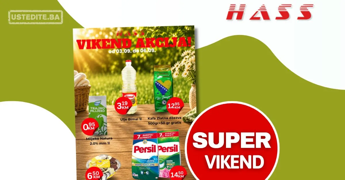 Hass komerc vikend akcija 3-6.9.2026.