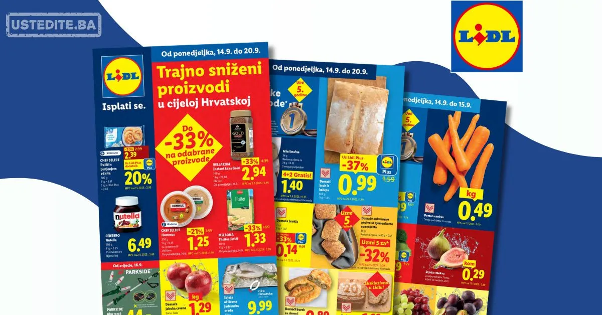Lidl katalog HRVATSKA 14-20.9.2026.