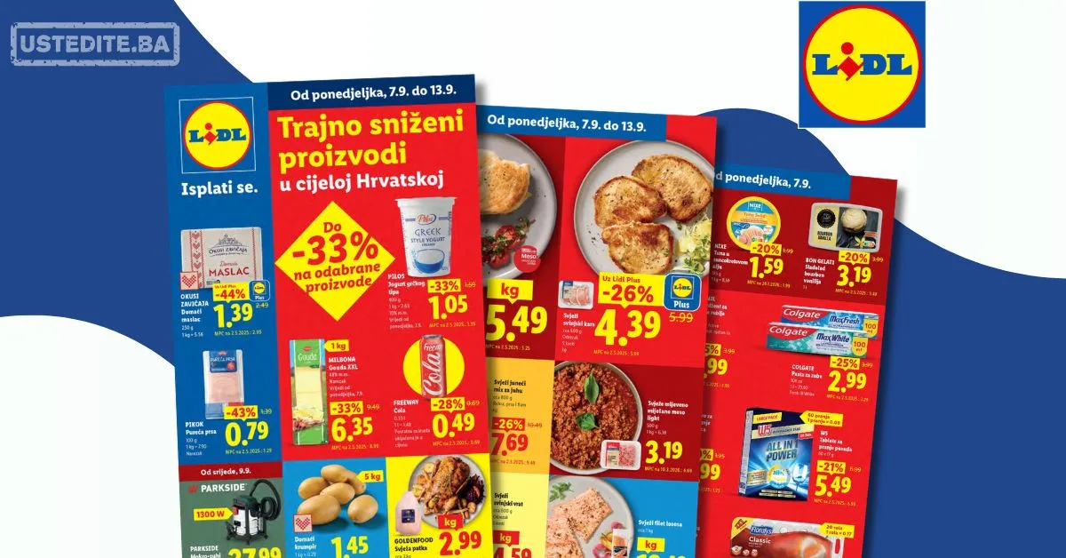 Lidl katalog HRVATSKA 7-13.9.2026.