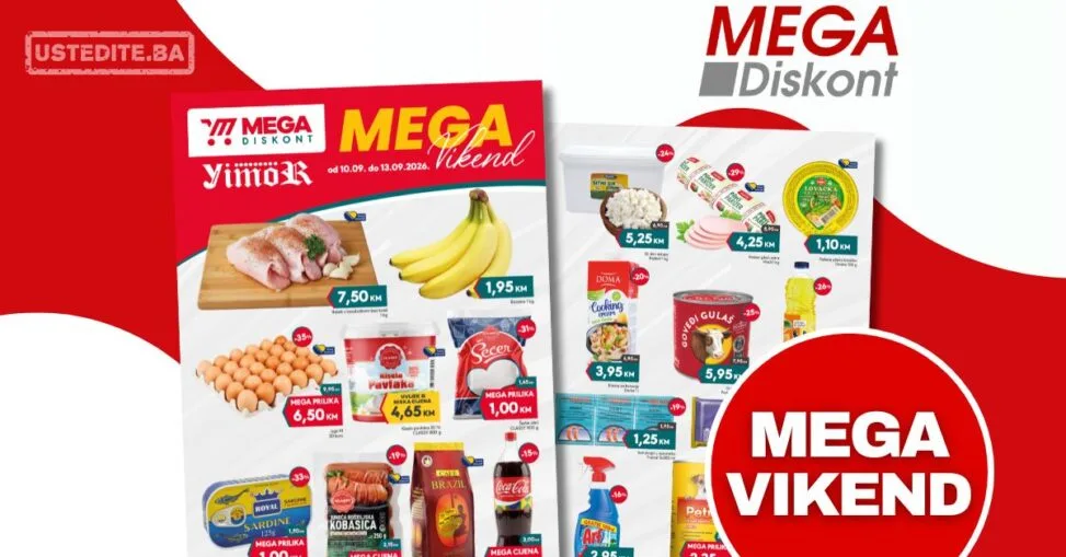 Mega Diskont vikend akcija 10-13.9.2026.