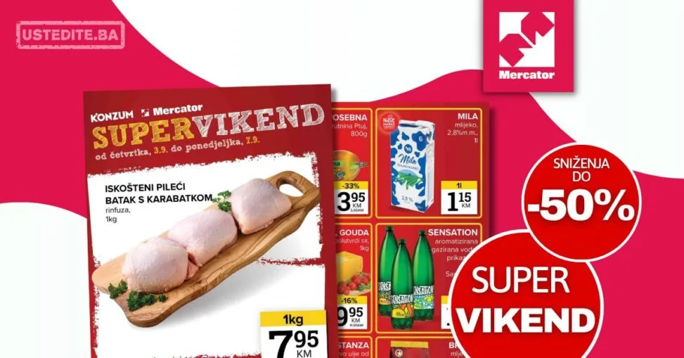 Mercator vikend akcija 3-7.9.2026.