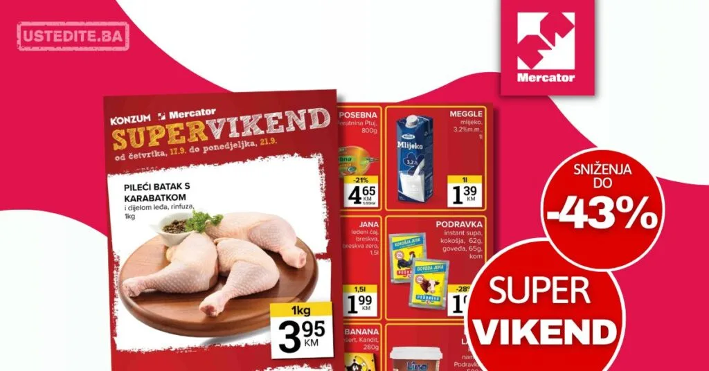Mercator vikend akcija 17-21.9.2026.