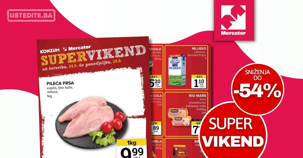 Mercator vikend akcija 24-28.9.2026.