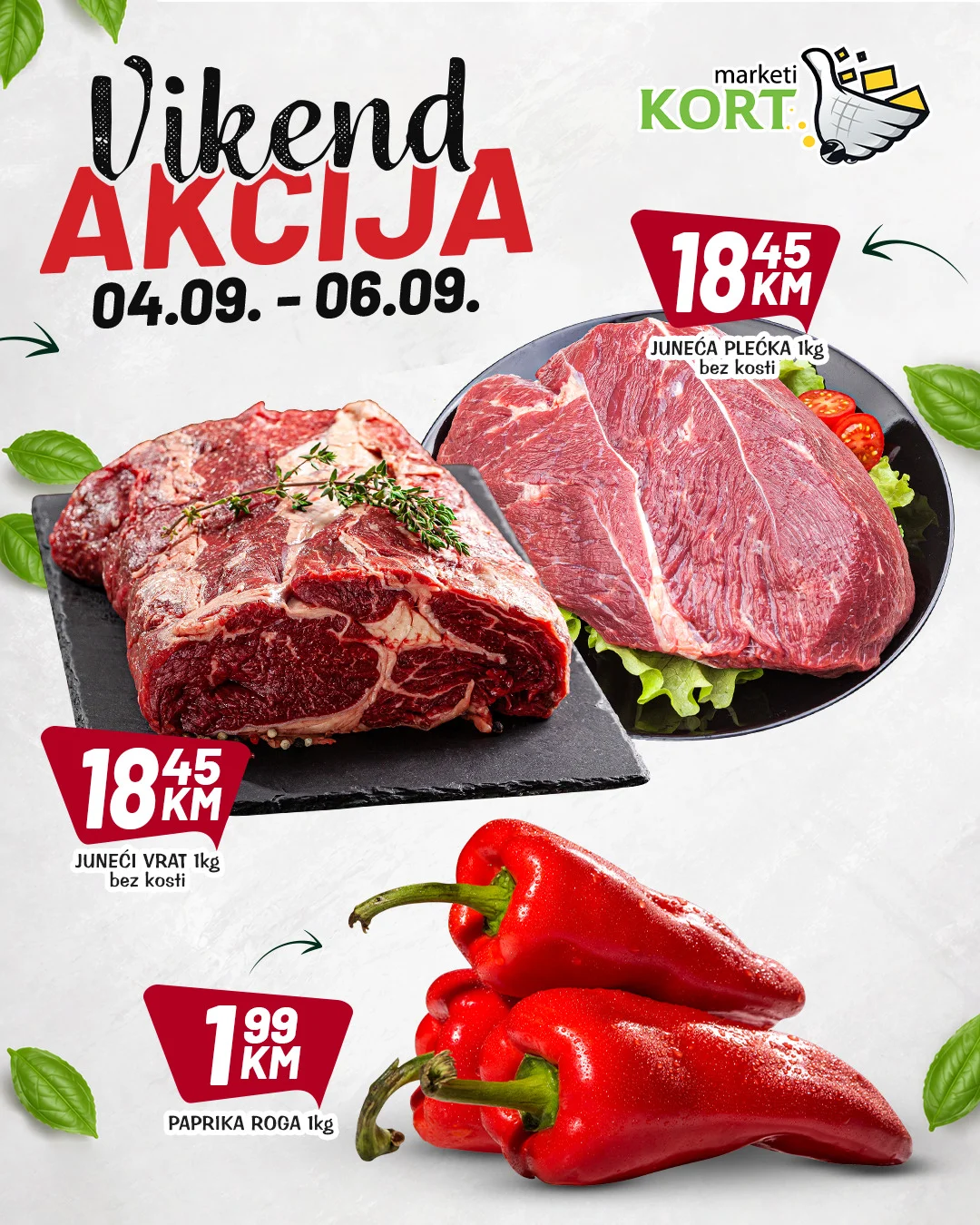 Kort vikend akcija 4-6.9.2026. - str. 1