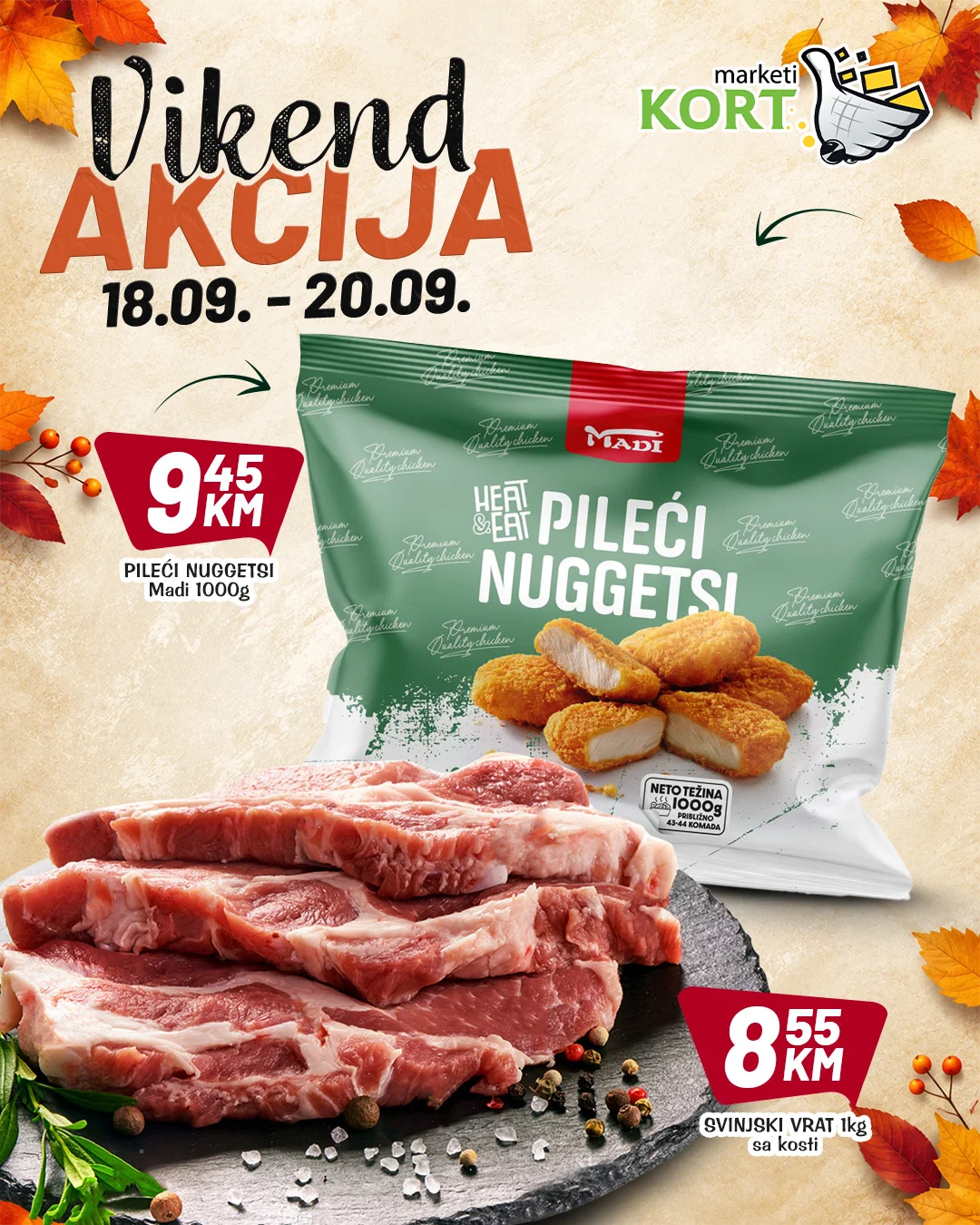 Kort vikend akcija 18-20.9.2026. - str. 1