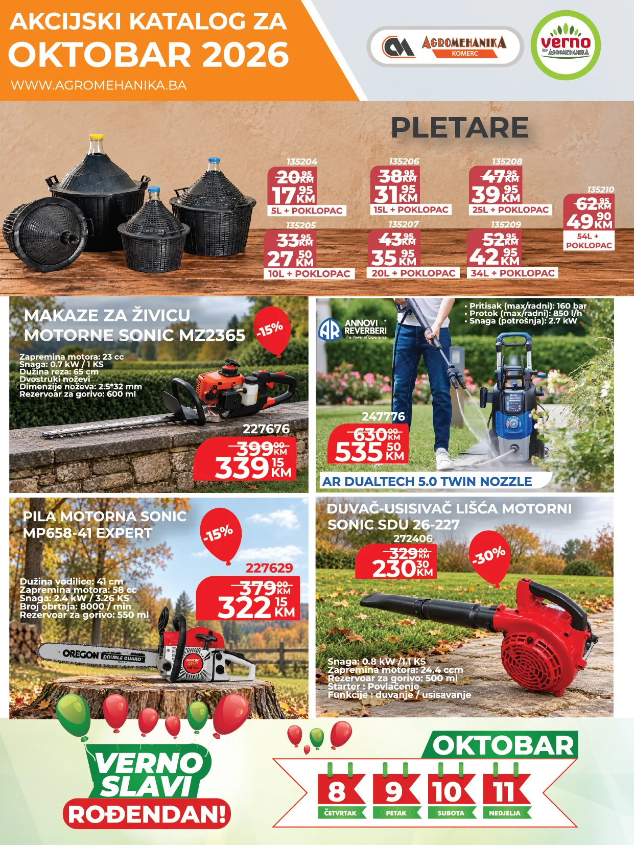 Verno by Agromehanika katalog – oktobar 2026. - str. 1
