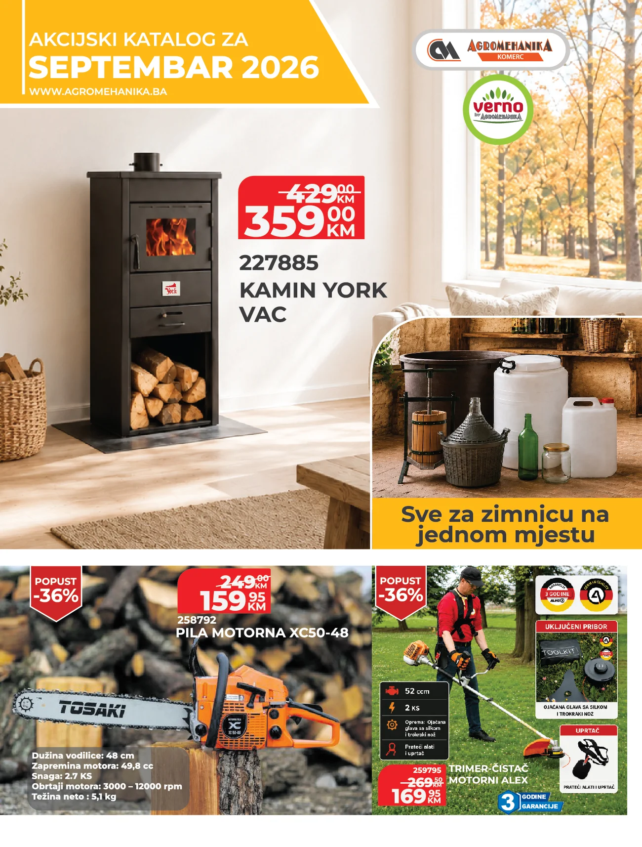 Verno by Agromehanika katalog – septembar 2026. - str. 1