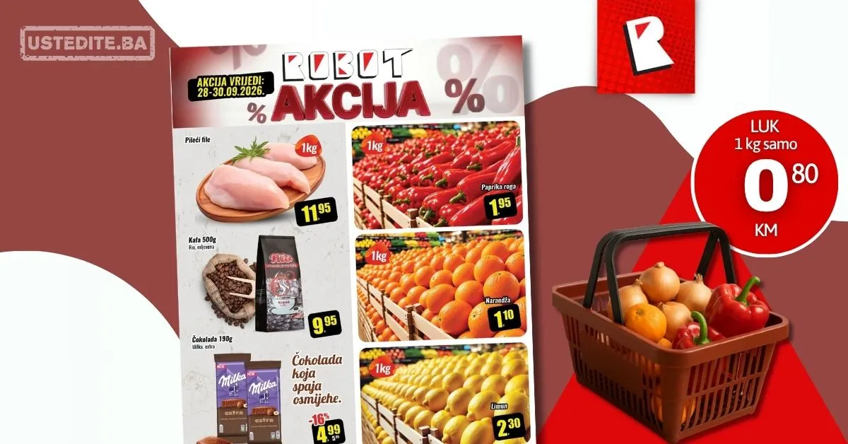 Robot akcija za početak sedmice 28-30.9.2026.