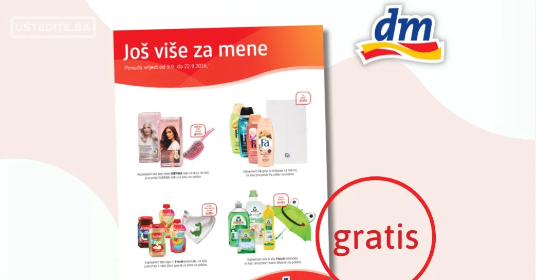 dm GRATIS 9-22.9.2026.