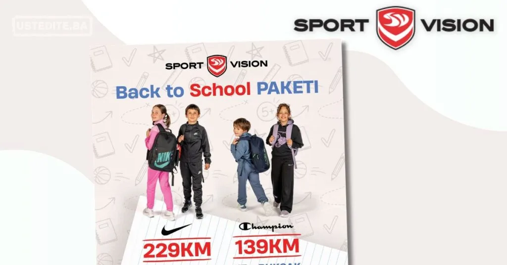 Sport Vision Back to School: SUPER AKCIJA 17.8-13.9.2026.
