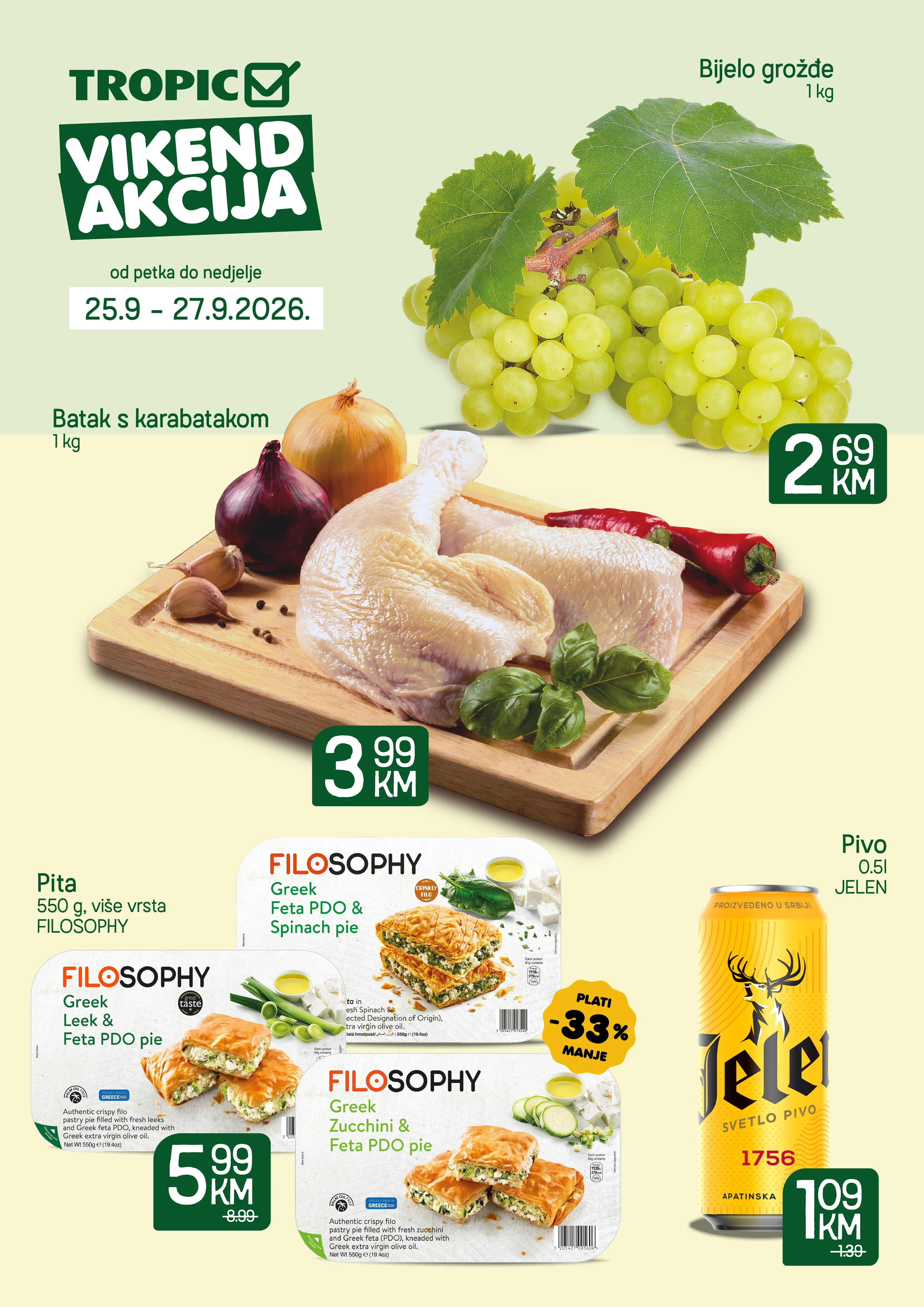 Tropic vikend akcija 25-27.9.2026. - str. 1