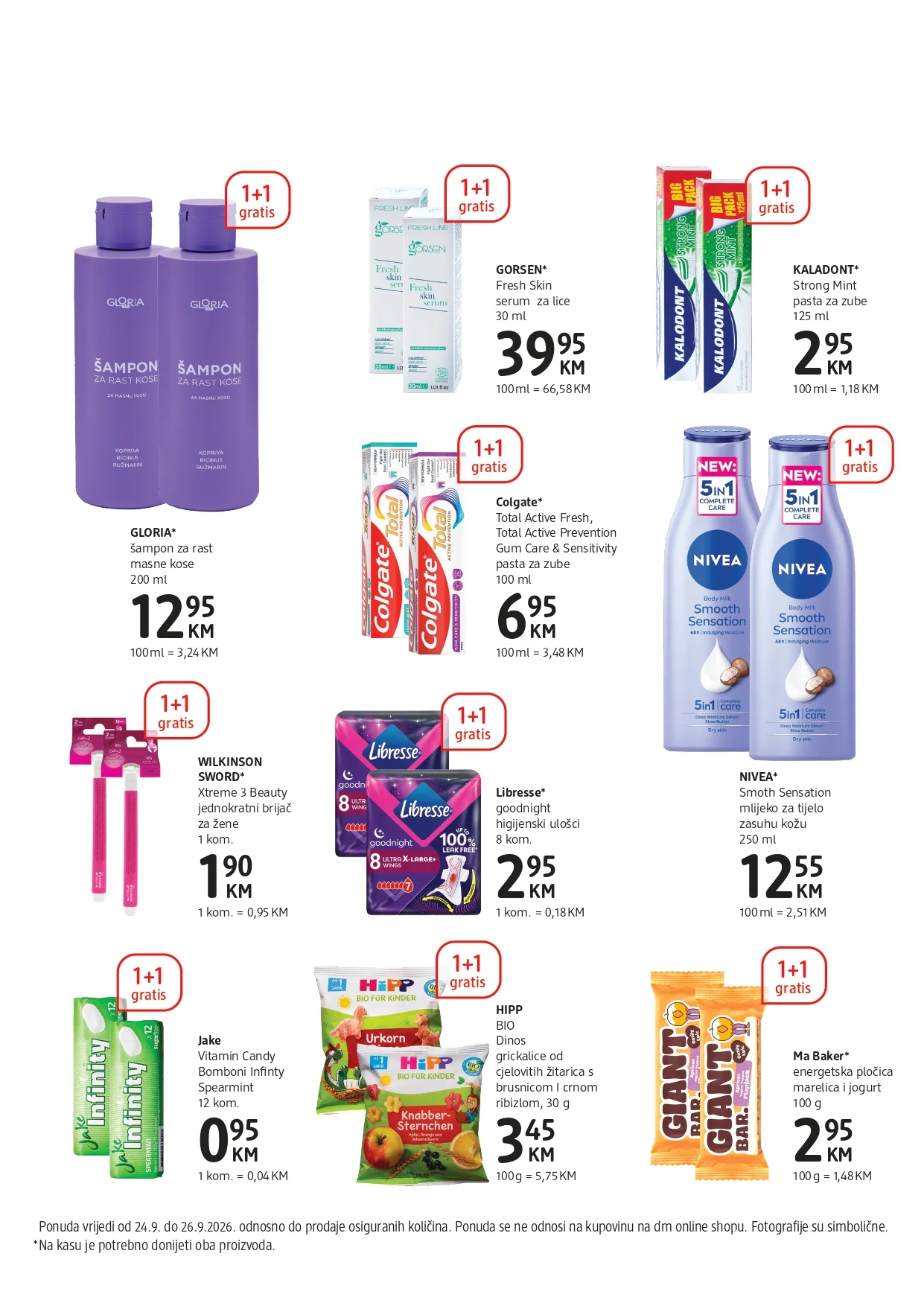 dm katalog SVE 1+1 GRATIS 24-26.9.2026. - str. 2