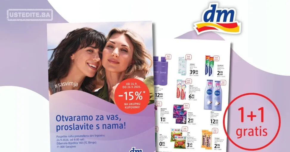 dm katalog SVE 1+1 GRATIS 24-26.9.2026. - str. 4