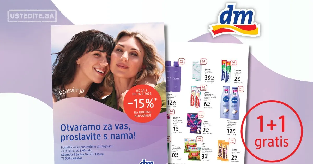 dm katalog SVE 1+1 GRATIS 24-26.9.2026. - str. 4