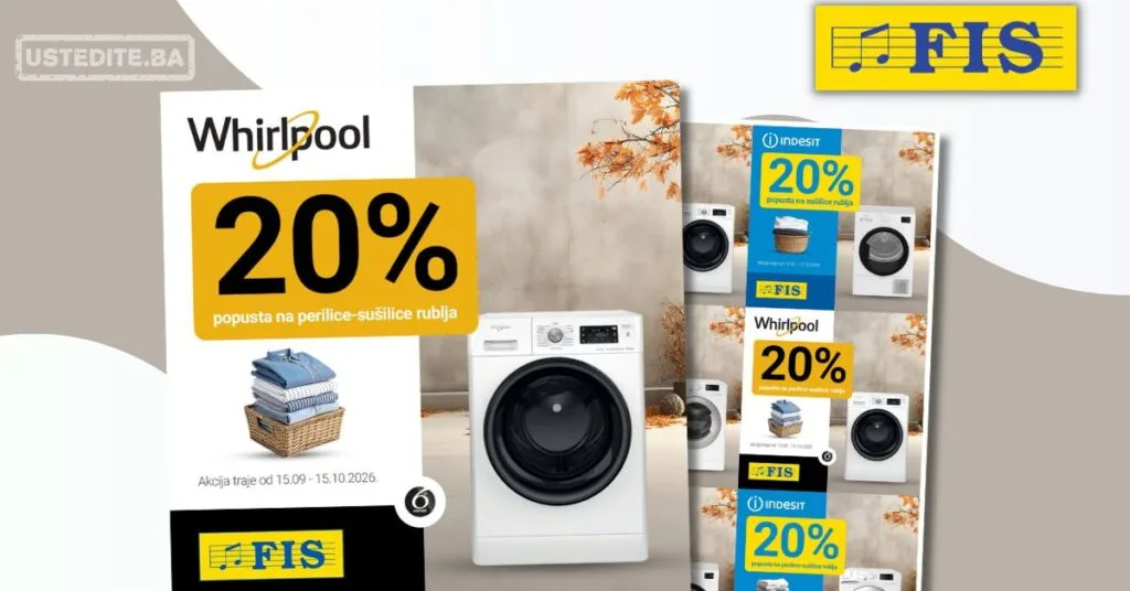Fis akcija INDESIT I WHIRLPOOL 15.9-15.10.2026.