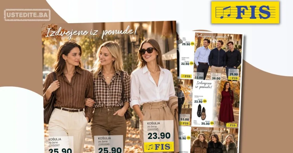 Fis akcija JESENJA MODA – sniženje do 30.9.2026.