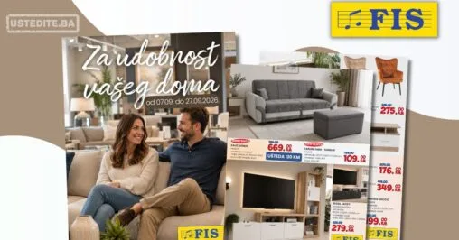 Fis katalog NAMJEŠTAJ - Super cijene za uređenje doma | 7-27.9.2026.