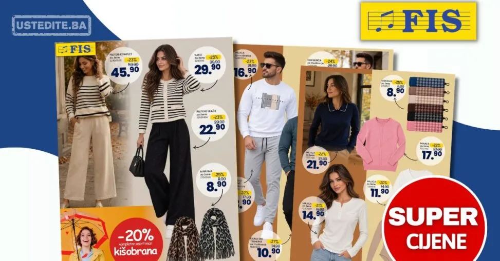 Fis katalog ODJEĆA I OBUĆA - sniženje do 30.9.2026.