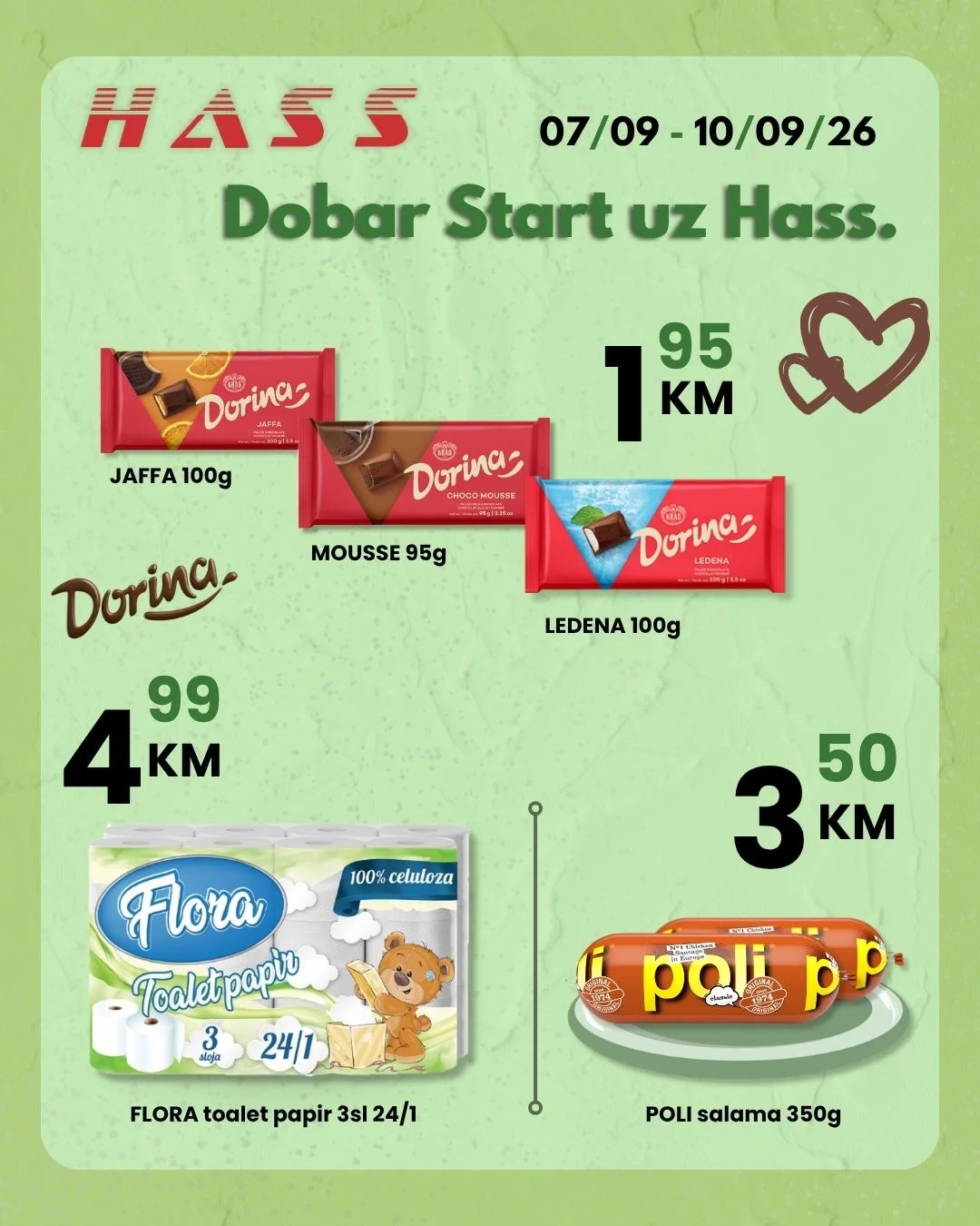Hass komerc Zenica SEDMIČNA AKCIJA 7-10.9.2026. - str. 1