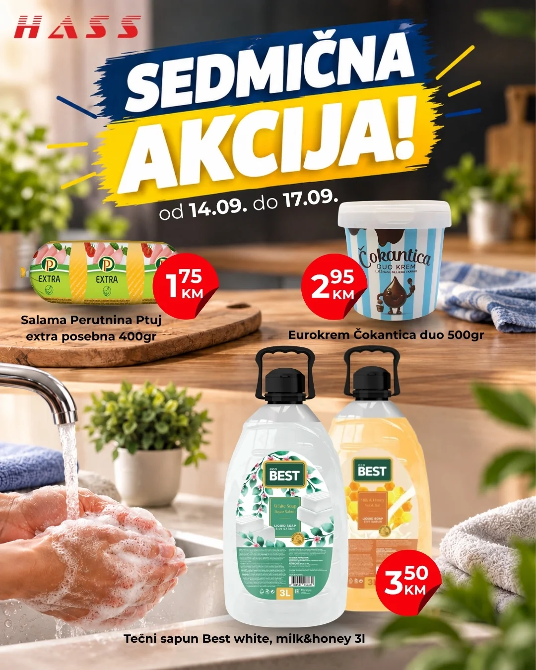 Hass komerc Zenica SEDMIČNA AKCIJA 14-17.9.2026. - str. 1