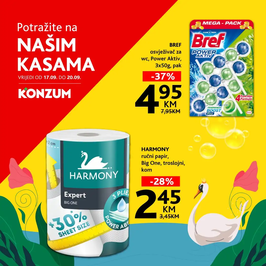 Konzum AKCIJA NA KASAMA 17-20.9.2026. - str. 1