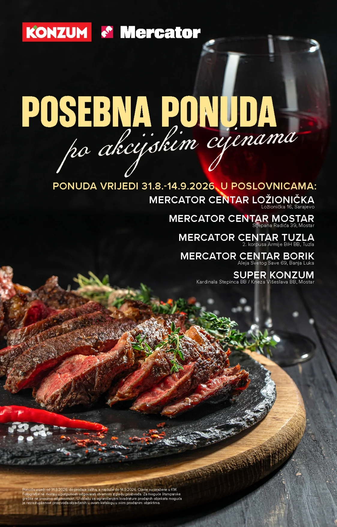 Konzum katalog POSEBNA PONUDA 31.8-14.9.2026. - str. 1