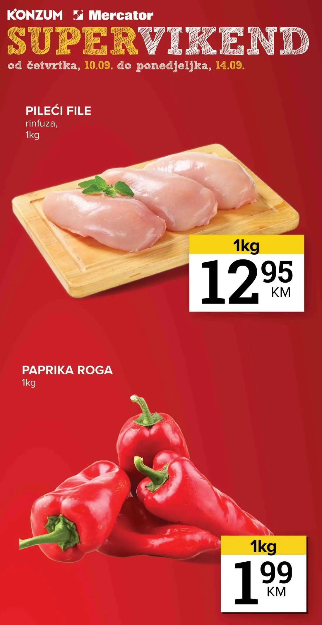 Konzum vikend akcija 10-14.9.2026. - str. 1