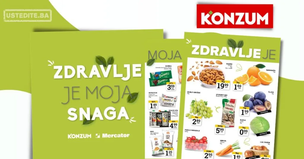 Konzum ZDRAVE NAMIRNICE 8-14.9.2026
