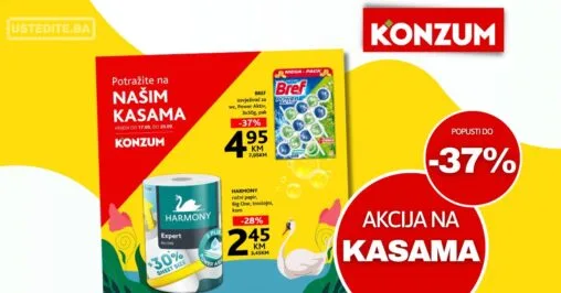 Konzum AKCIJA NA KASAMA 17-20.9.2026.