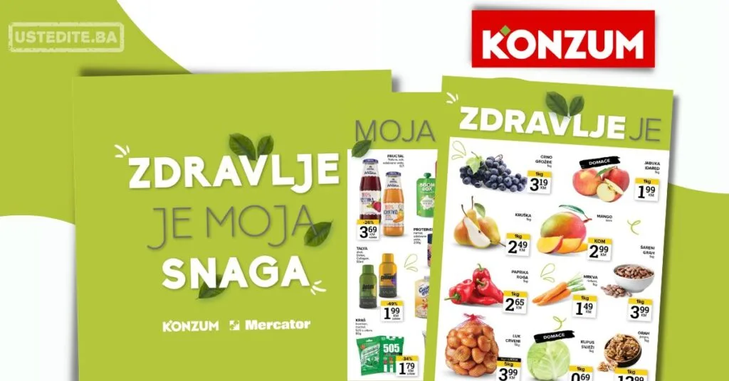 Konzum ZDRAVE NAMIRNICE 22-28.9.2026.