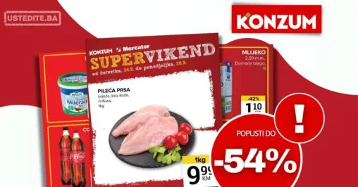 Konzum vikend akcija 24-28.9.2026.