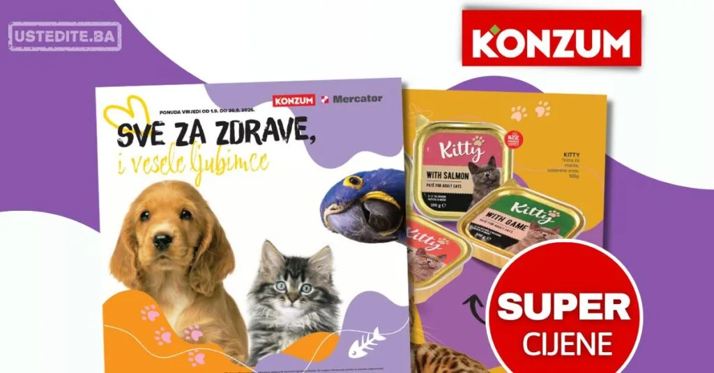 Konzum katalog KUĆNI LJUBIMCI 1-30.9.2026.