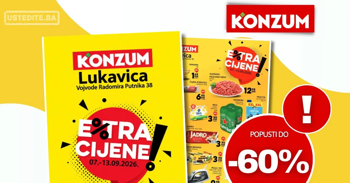 Konzum katalog LUKAVICA 7-13.9.2026.