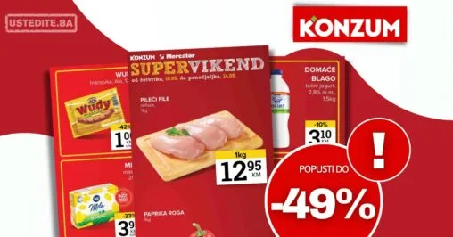 Konzum vikend akcija 10-14.9.2026.