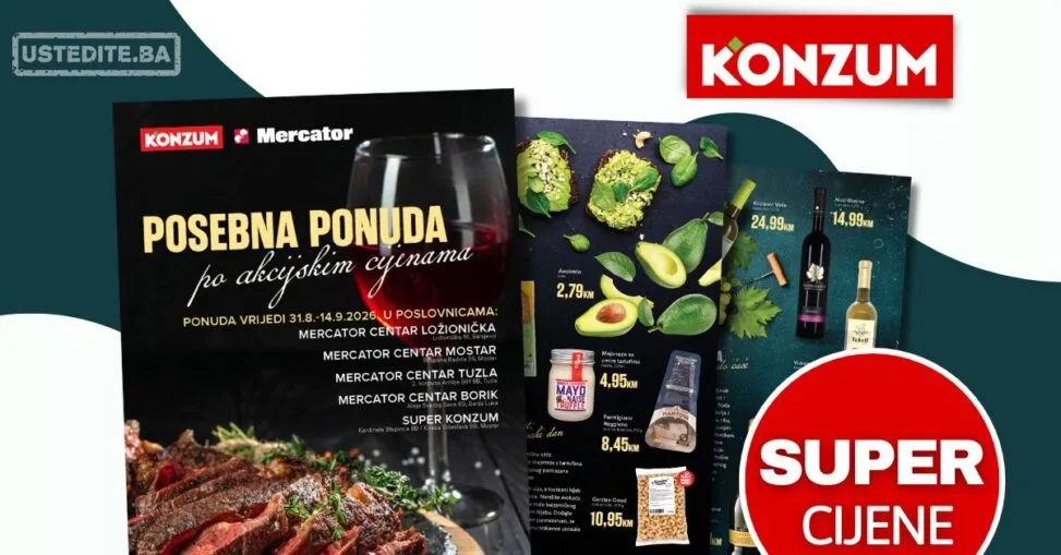 Konzum katalog POSEBNA PONUDA 31.8-14.9.2026.