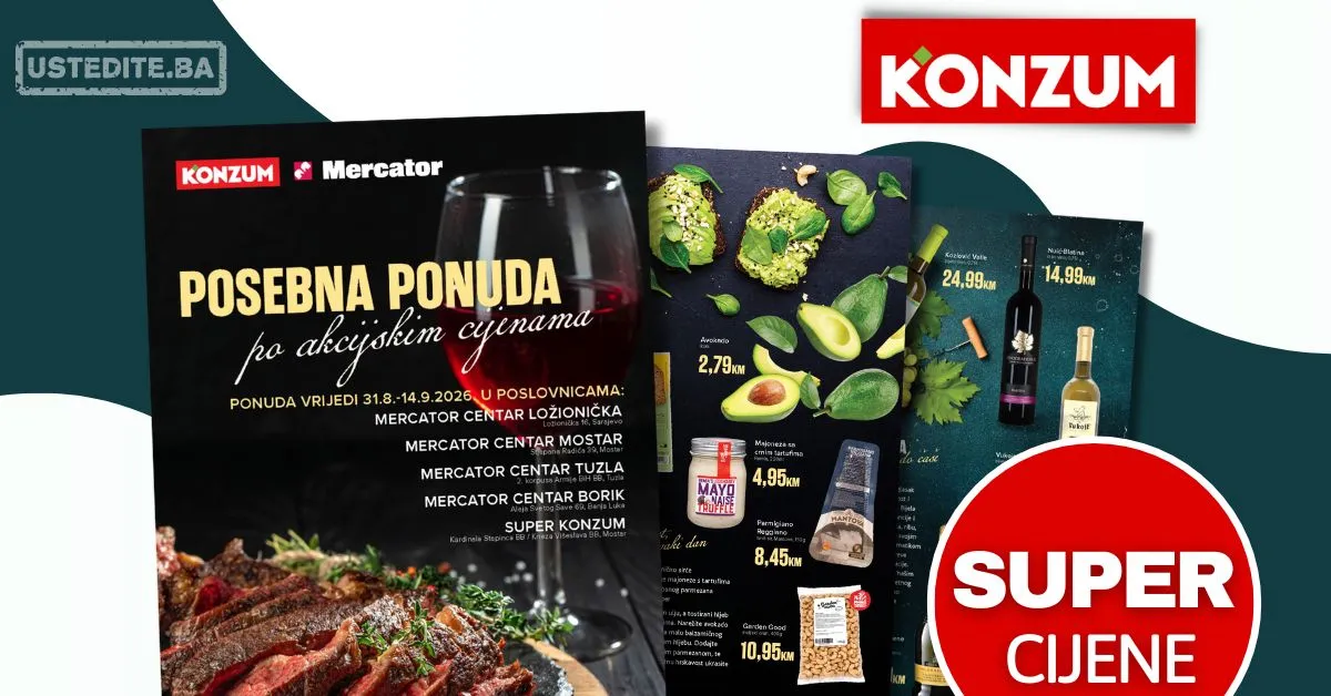 Konzum katalog POSEBNA PONUDA 31.8-14.9.2026.