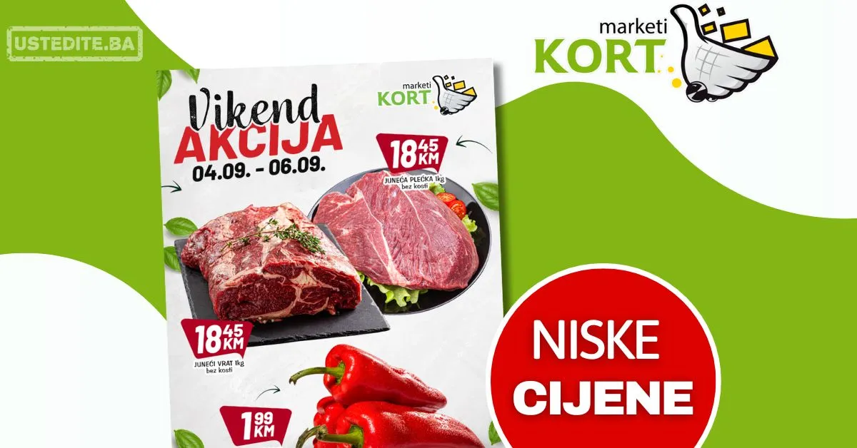 Kort vikend akcija 4-6.9.2026.
