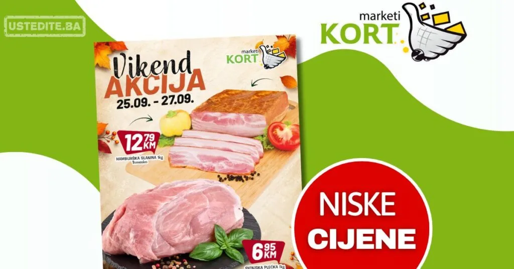 Kort vikend akcija 25-27.9.2026.